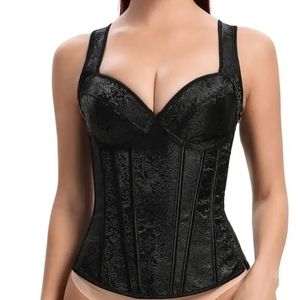 corset size M/L adjustable on the back, black color, new.